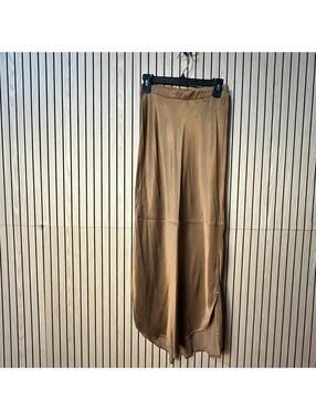 Bella Dahl Brown Cupro Maxi Skirt (XS, EUC)